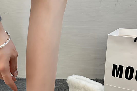 Bow Pom Pom Fluffy Platform Short Snow Boots