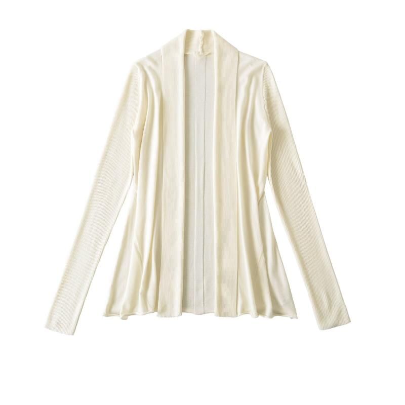 Open-Front Classic Knit Cardigan