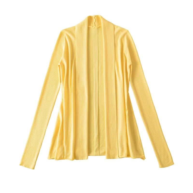 Open-Front Classic Knit Cardigan