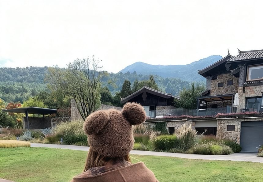 Plaid Reversible Hooded Poncho