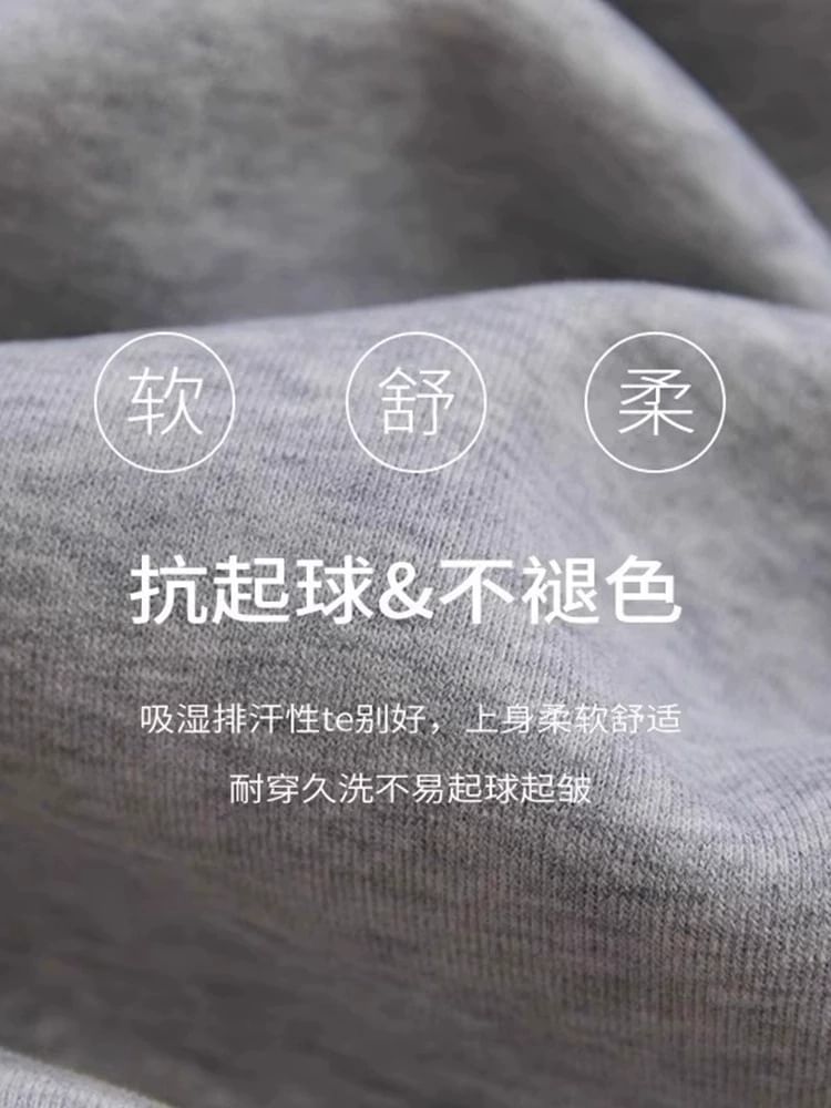 Plain Zip-Front Hoodie