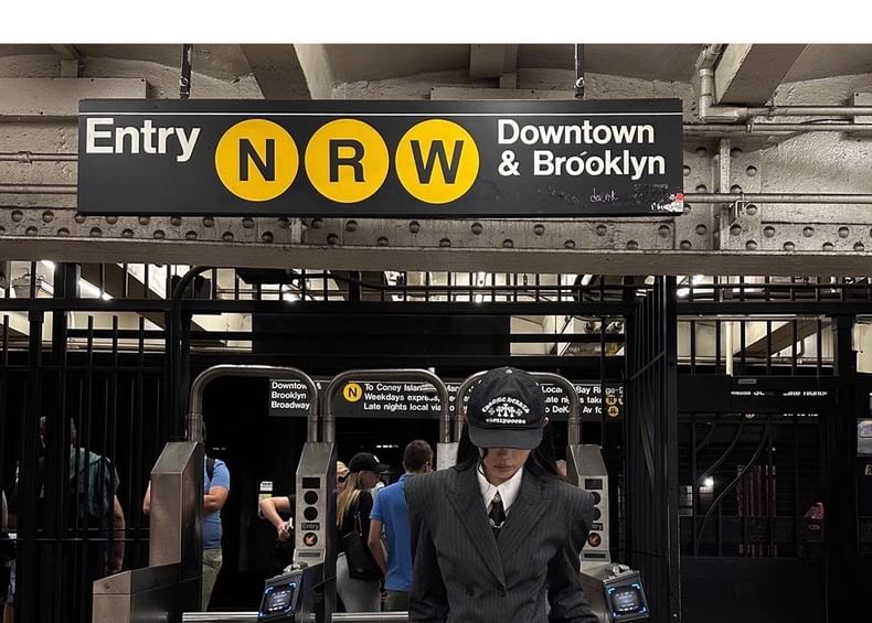 Peak Lapel Pinstriped Double Breasted Blazer / High Waist Wide Leg Dress Pants / Long Sleeve Collared Plain Shirt