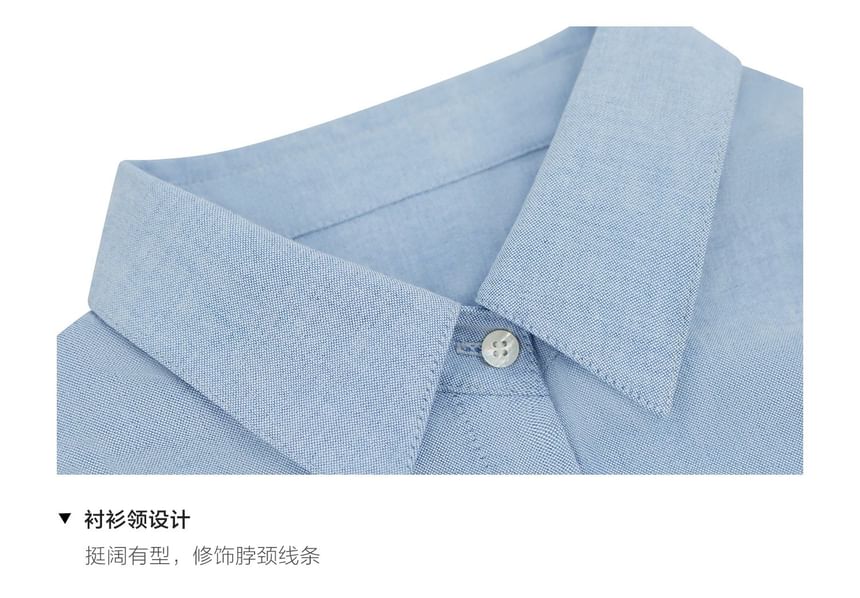 Long Sleeve Collared Mock Two Piece Button Ribbed Knit Top