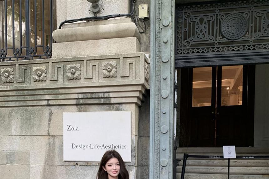 Set: Button-Up Tweed Crop Jacket + Mini Skirt