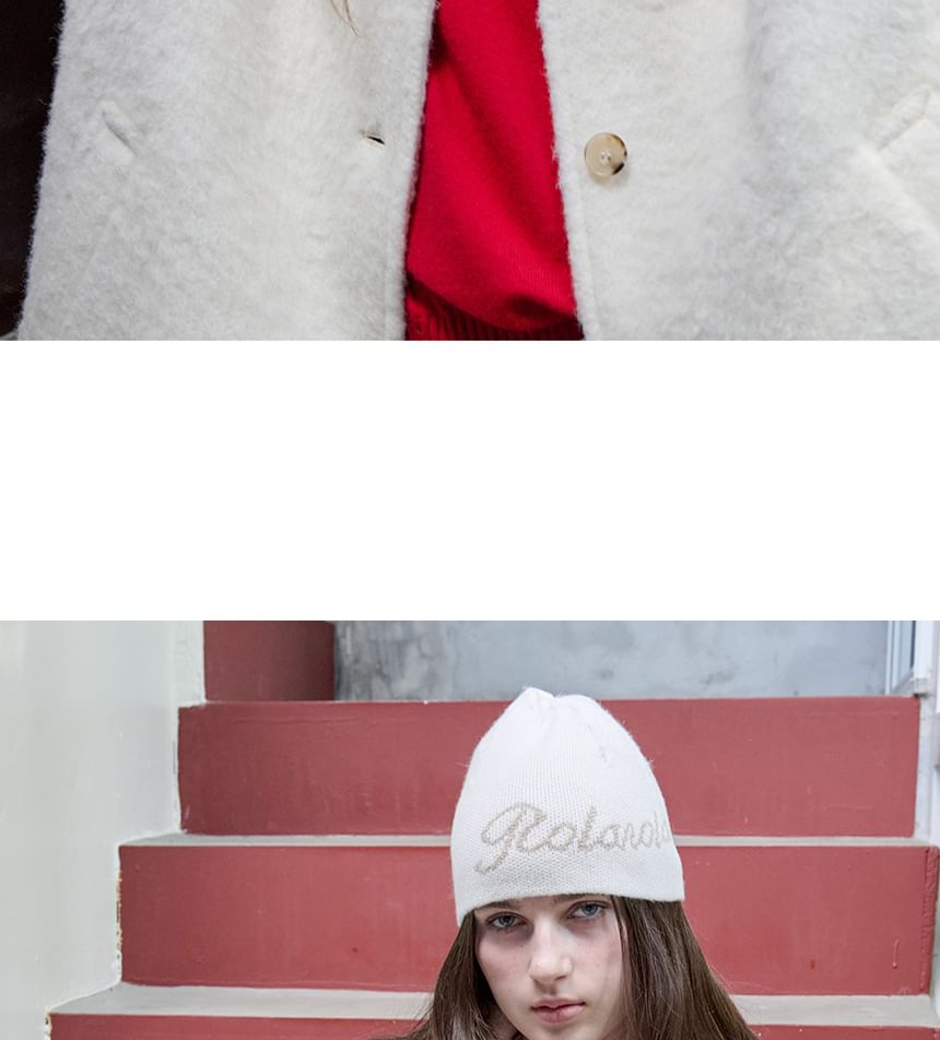 Woolen Half Mac Coat (Ivory)