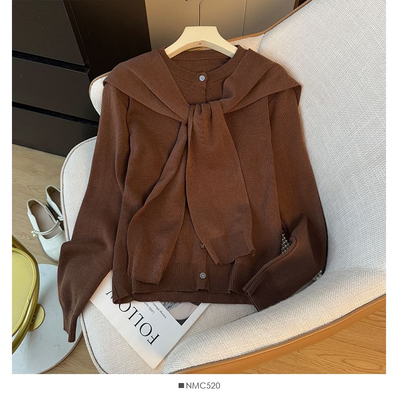 Long Sleeve Striped Loose-Fit Cardigan