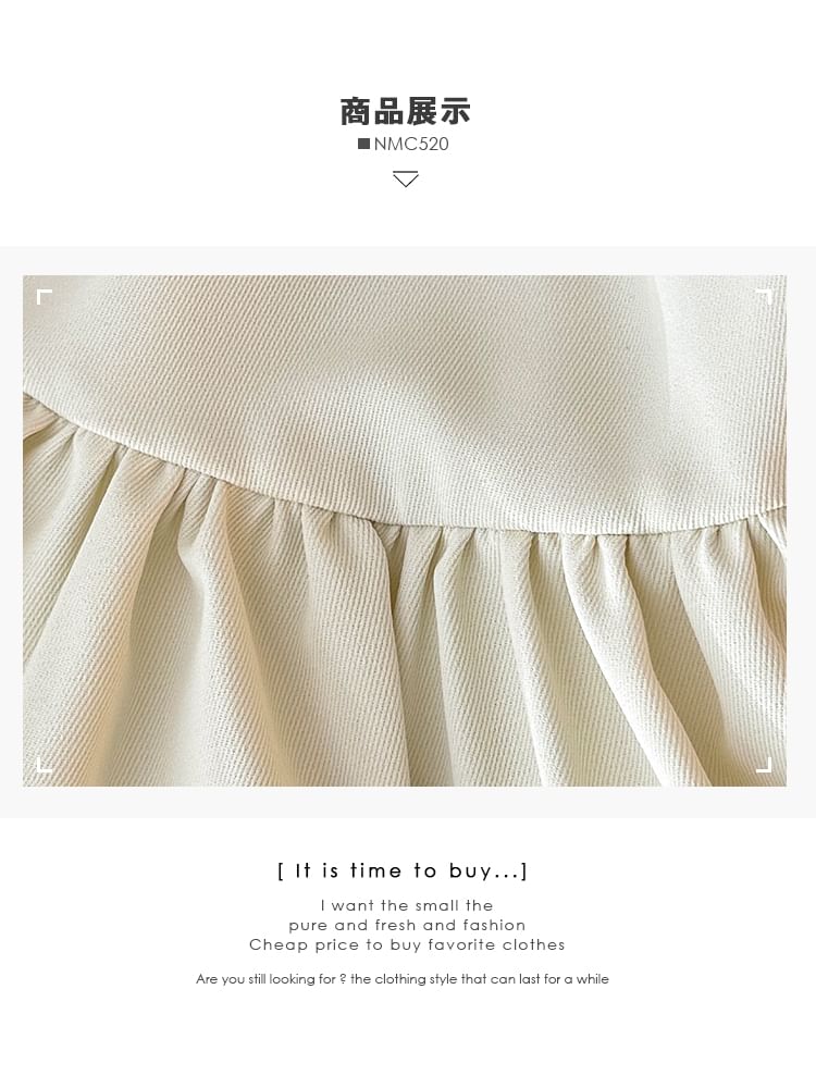 Elastic Waist Mini Bubble Skirt in Plain