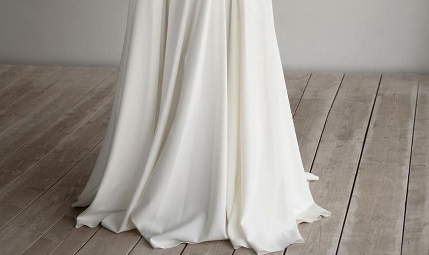 3/4 Sleeve Boat Neck Plain Pocket Maxi A-Line Dress