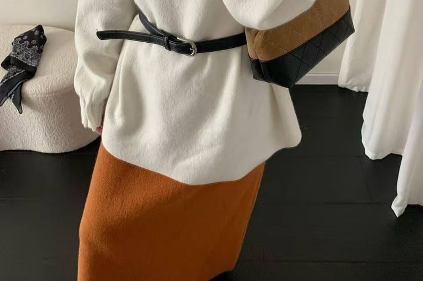 Oversized Crew Neck Pullover Sweater