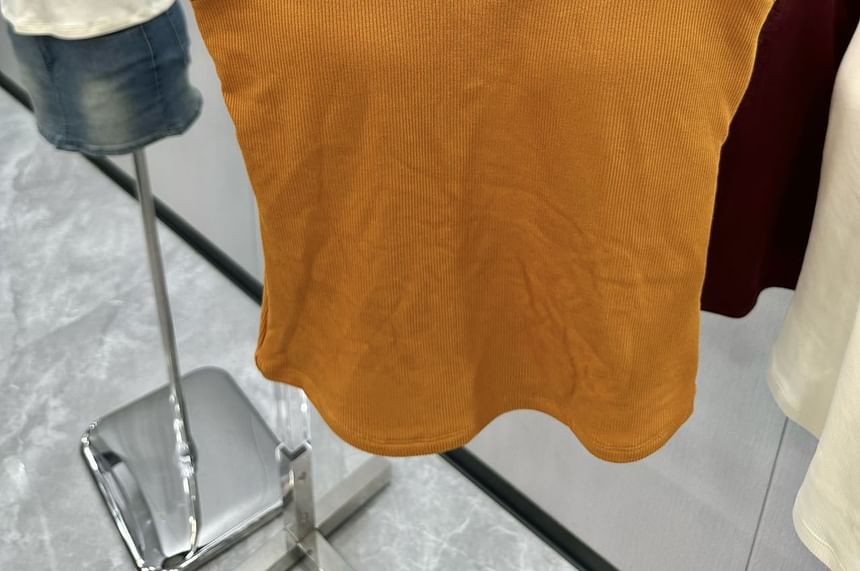 Plain Camisole Top with Lace Trim