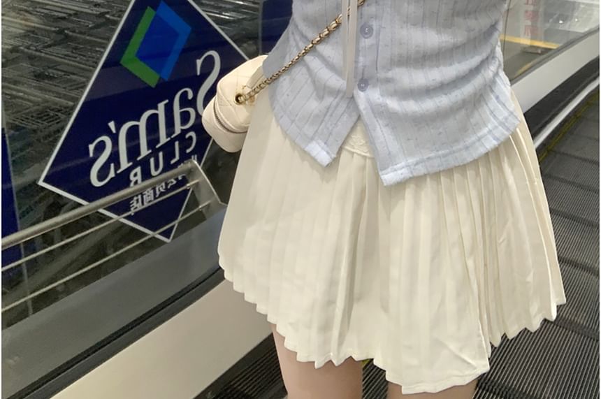 Illusion Two-Piece Long Sleeve Collared Striped Shirt