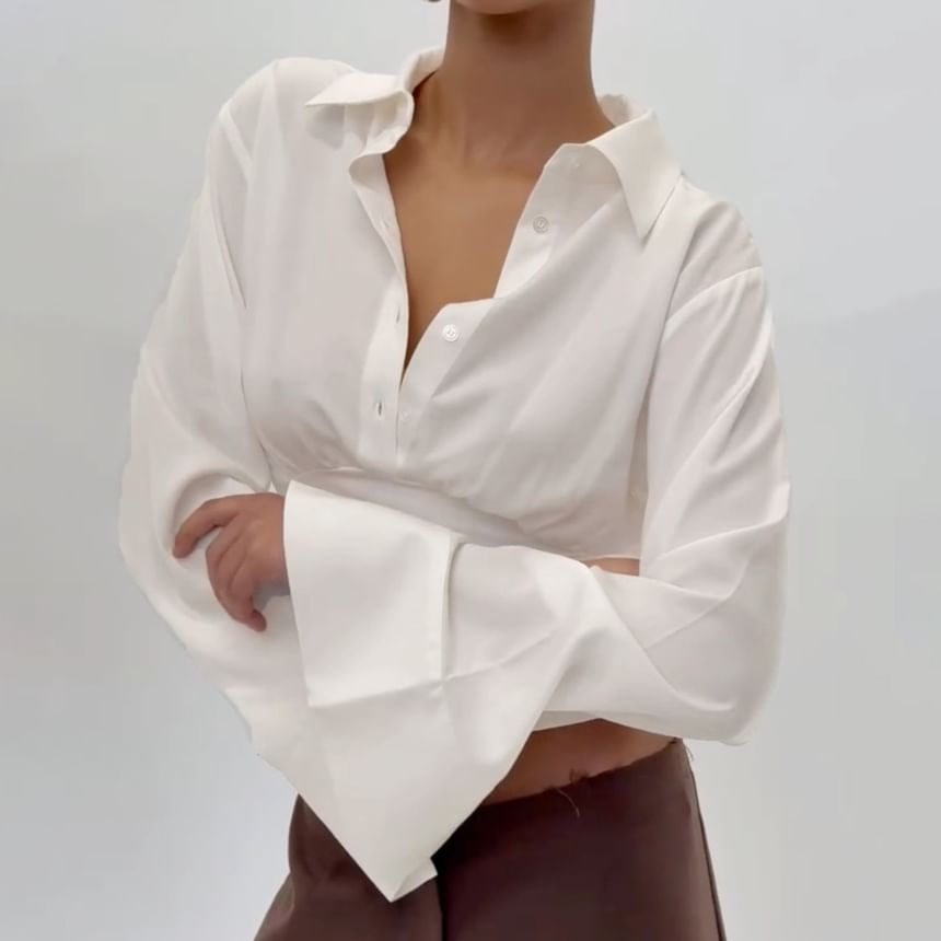 Slim-Fit Overhead Pullover Long Sleeve Shirt