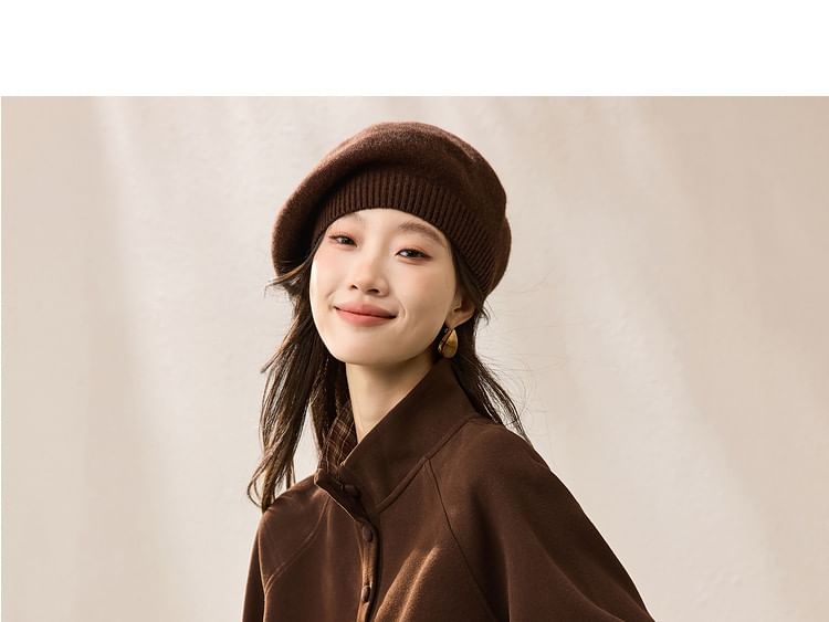 Plaid Panel Pullover with Stand Collar and Faux Two-Piece Style
