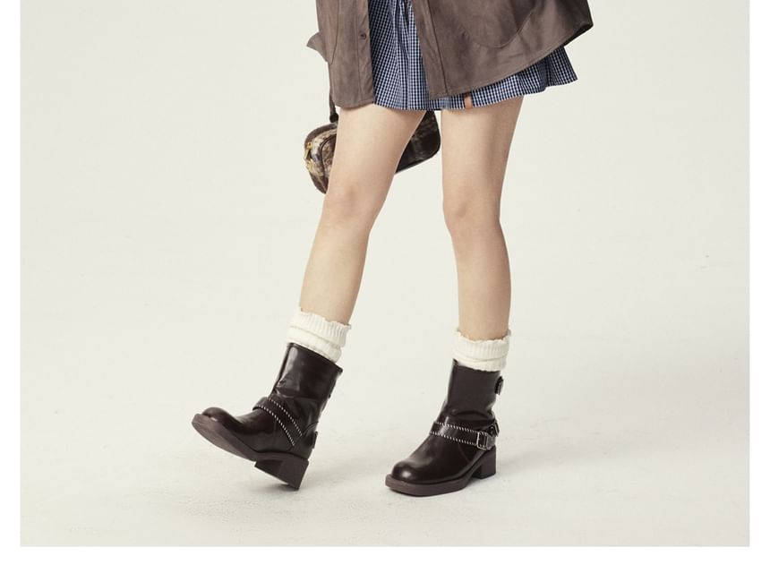 Oversized Faux Leather Shirt Jacket