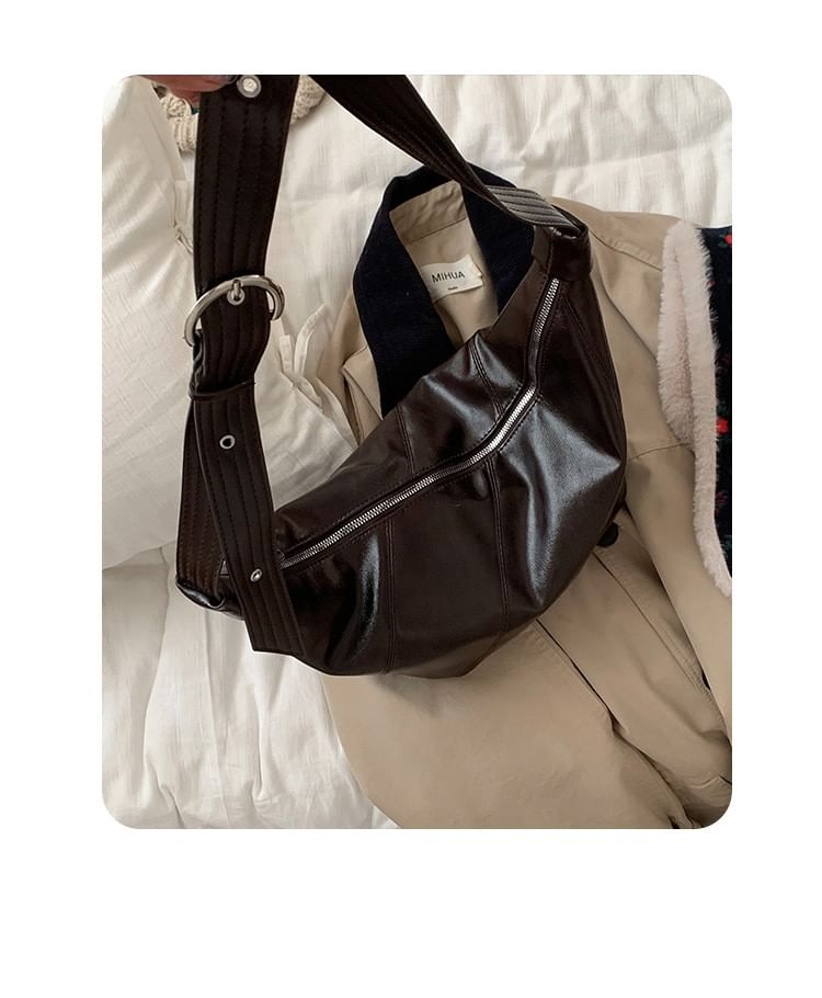 Hobo Faux Leather Shoulder Bag