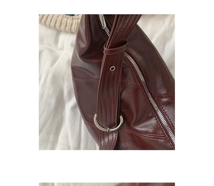 Hobo Faux Leather Shoulder Bag