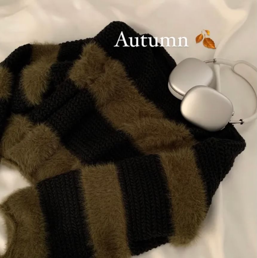 Striped Bateau Neck Jumper