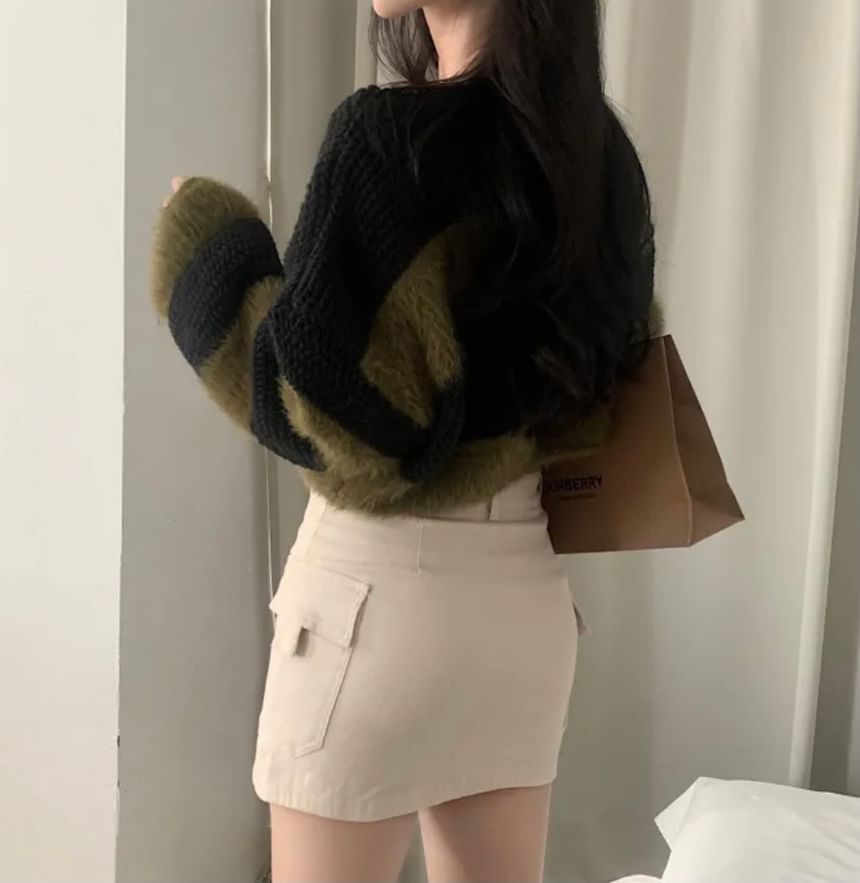 Striped Bateau Neck Jumper