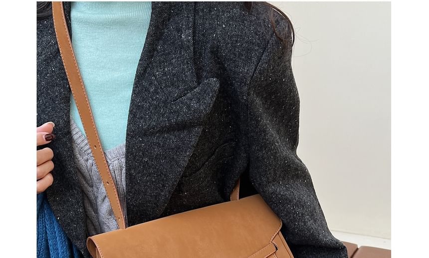 Buckle Flap Shoulder Bag