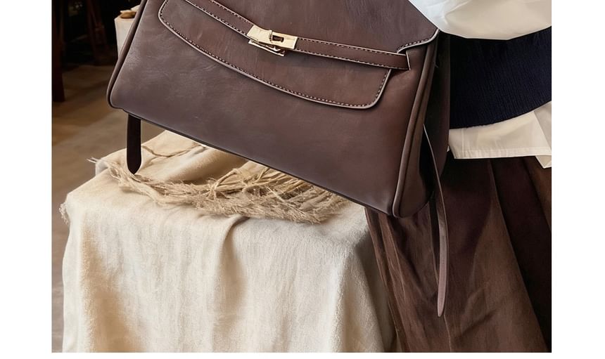 Buckle Flap Shoulder Bag