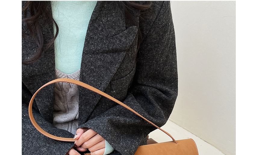Buckle Flap Shoulder Bag