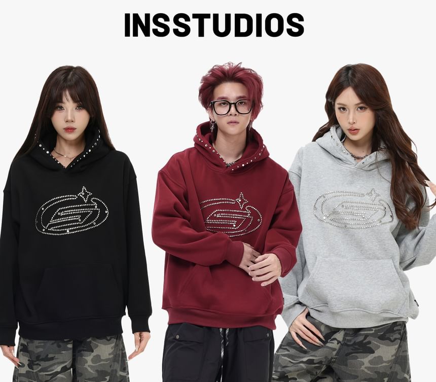 Unisex Studded Oversized Hoodie