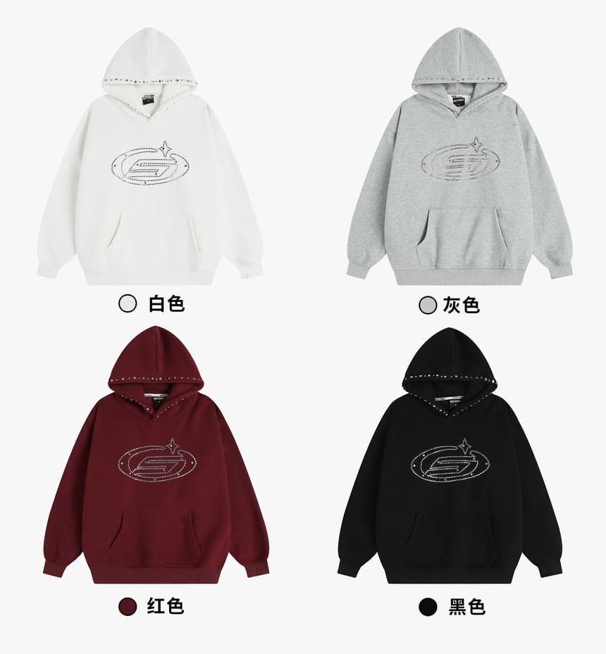 Unisex Studded Oversized Hoodie