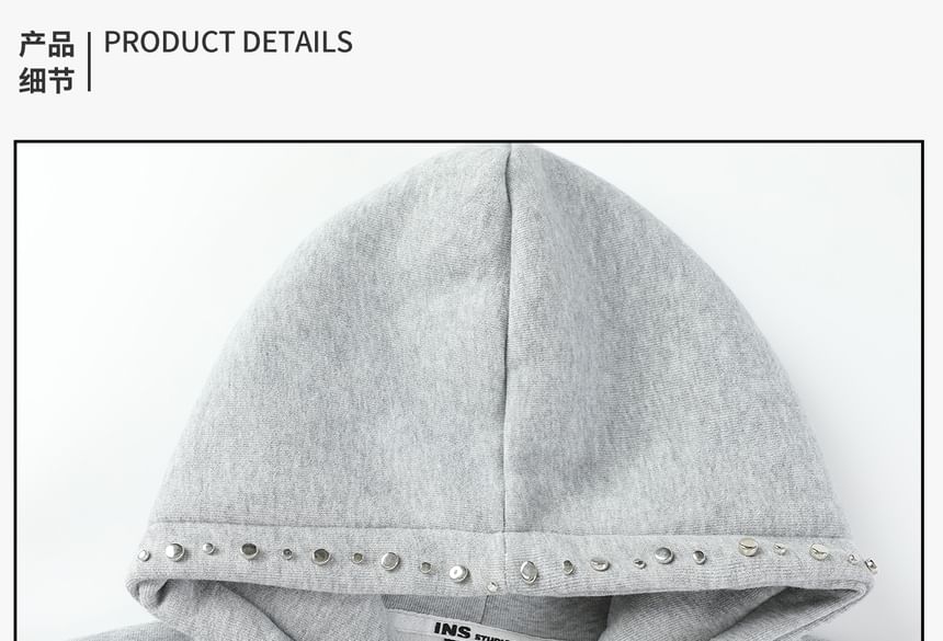 Unisex Studded Oversized Hoodie