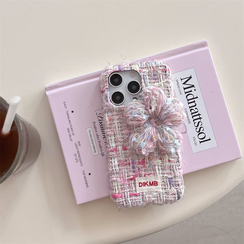 Flower Melange Fabric Phone Case