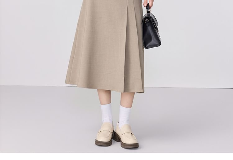 Lapel Collar Blazer & Maxi Skirt Set