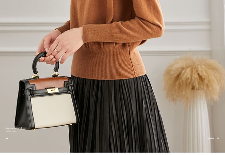 Mock Neck Knit Sweater