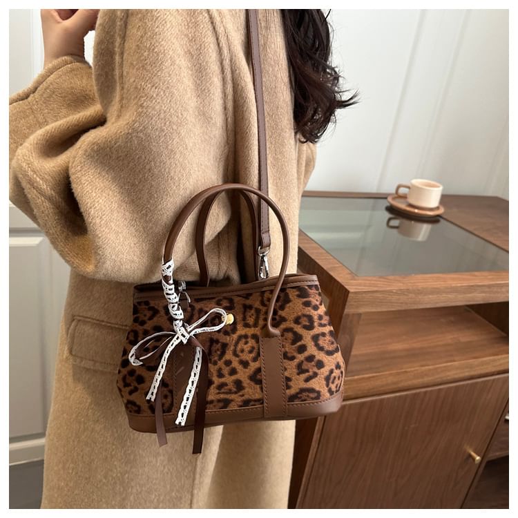 Faux Suede Snap Buttoned Shoulder Bag