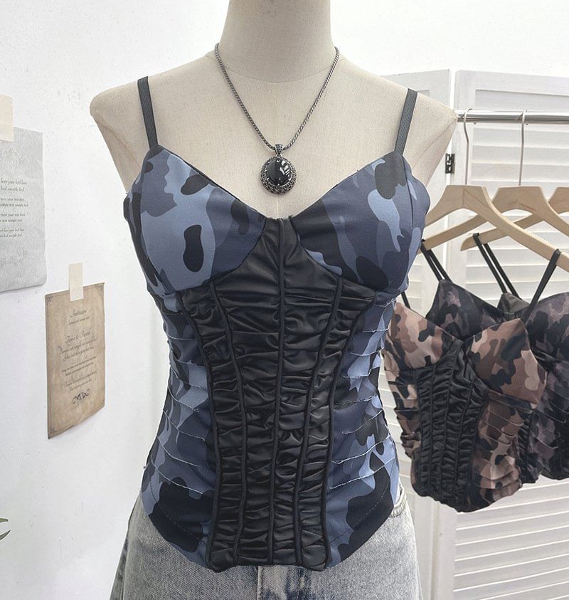Camouflage V-Neck Cami