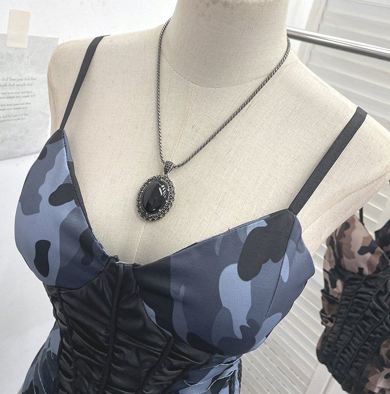 Camouflage V-Neck Cami