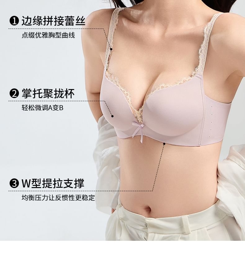 Lace Trimmed Bandeau Top