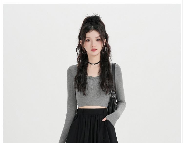 Layered Plaid Midi A-Line Skirt High Waist