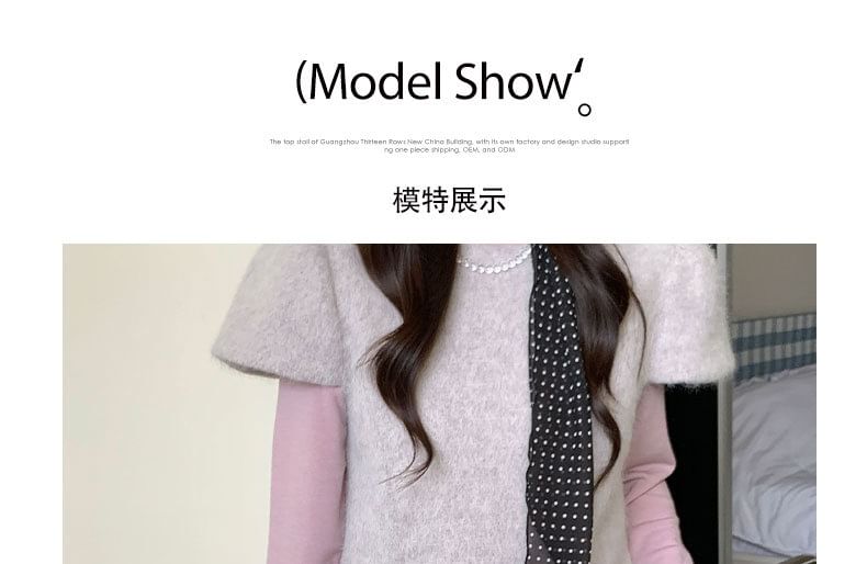 Dotted Mini Pencil Skirt for Mid Rise