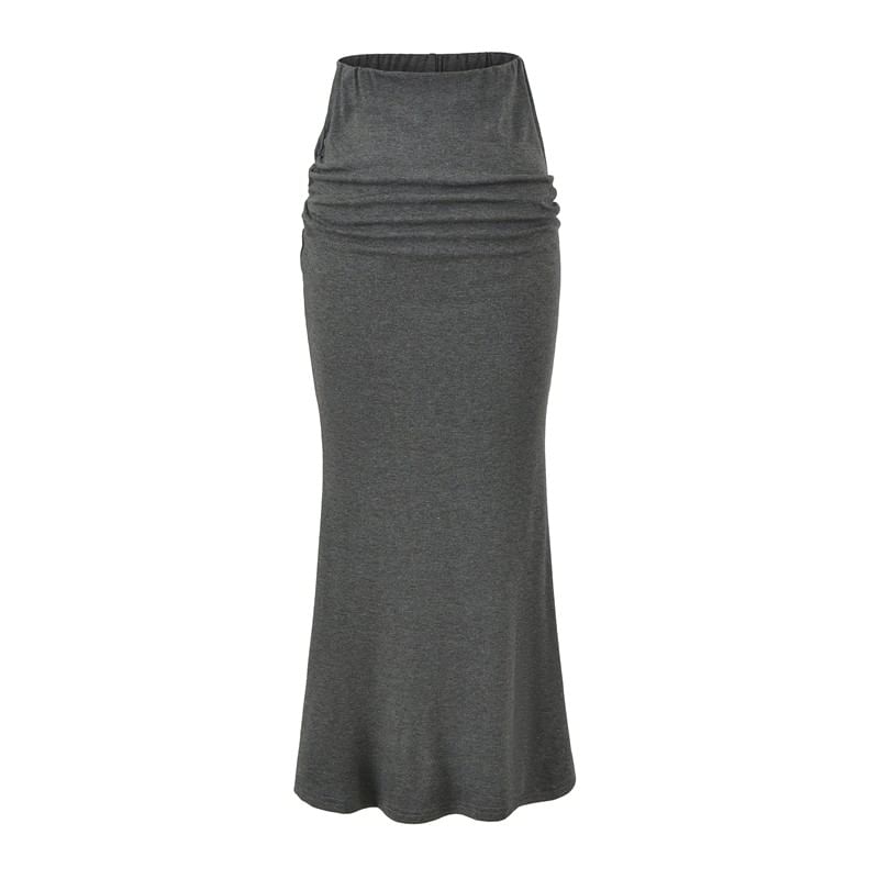 V-Neck Crop Top and Mermaid Pencil Skirt Set