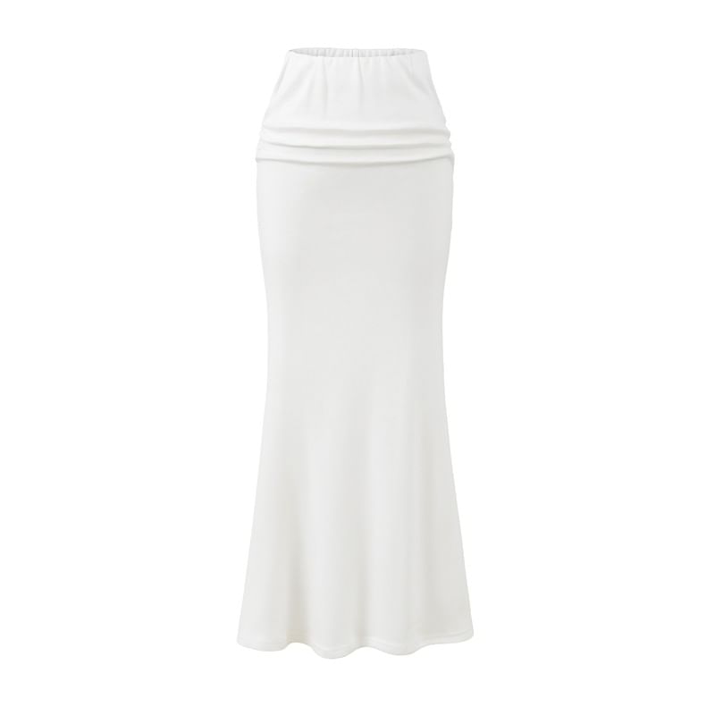 V-Neck Crop Top and Mermaid Pencil Skirt Set