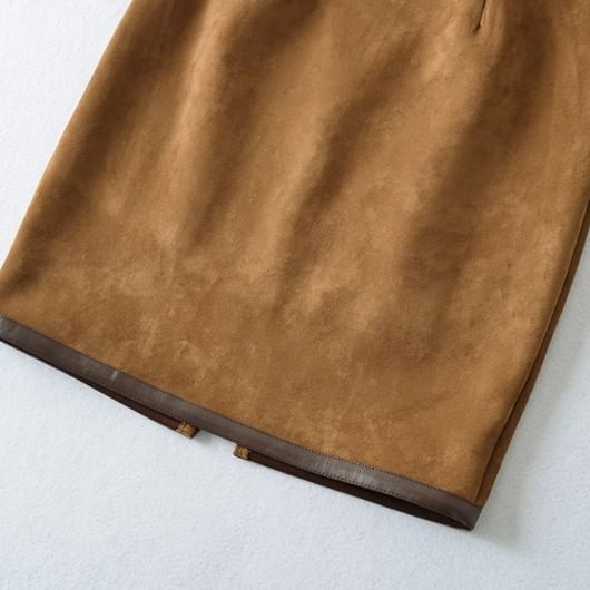 Plain Mini Pencil Skirt High Waist