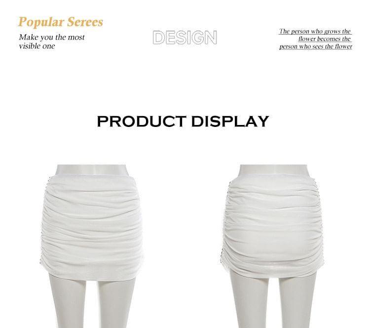 Halter Crop Top and Mini Pencil Skirt Set