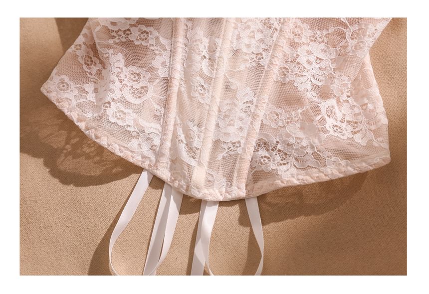 Lace Strappy Bustier Top
