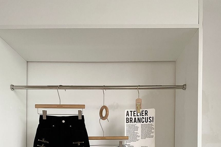 High Waist Zipped Denim Wide Leg Shorts