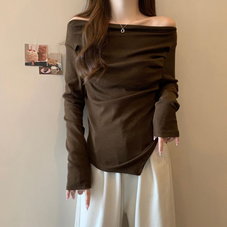 Asymmetrical Off-Shoulder Tee