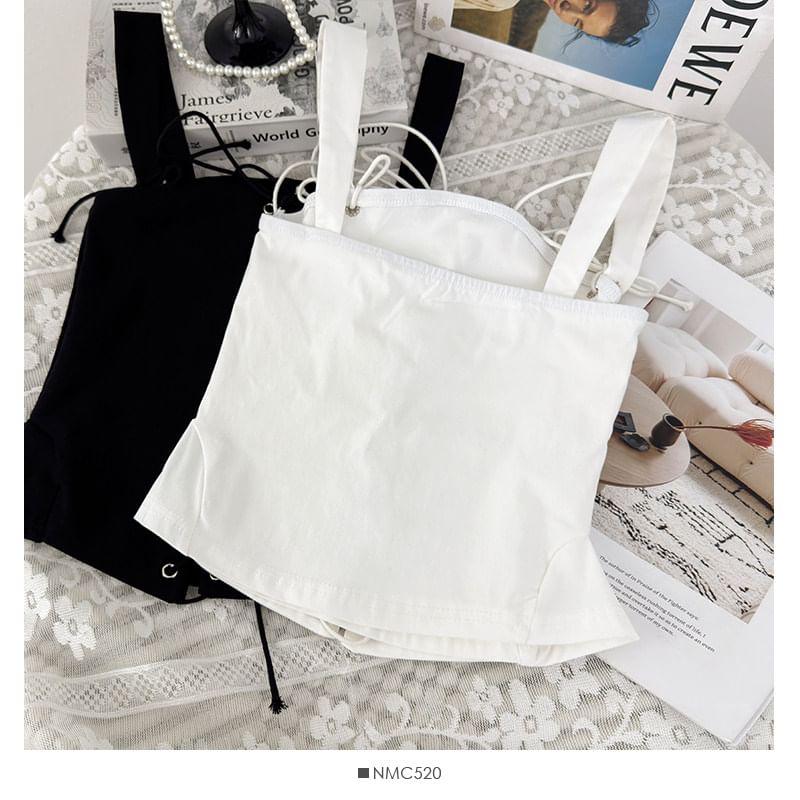 Lace-Up Slim-Fit Tank Top