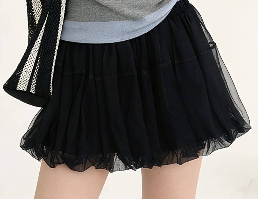 Two-Tone Knit Top with Mock Two-Piece Design