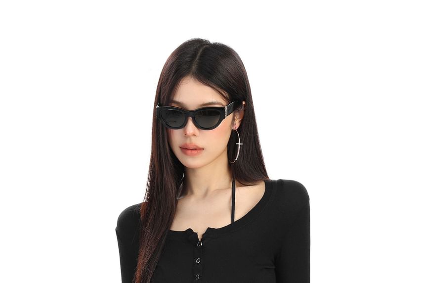 Sheer Scoop Neck Long-Sleeve Tee