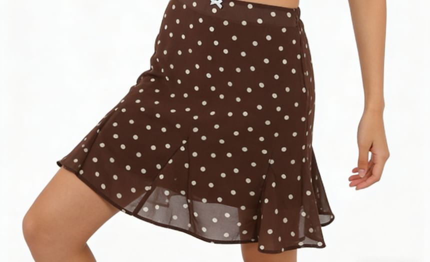 Lace Camisole and Sheer Skirt Set