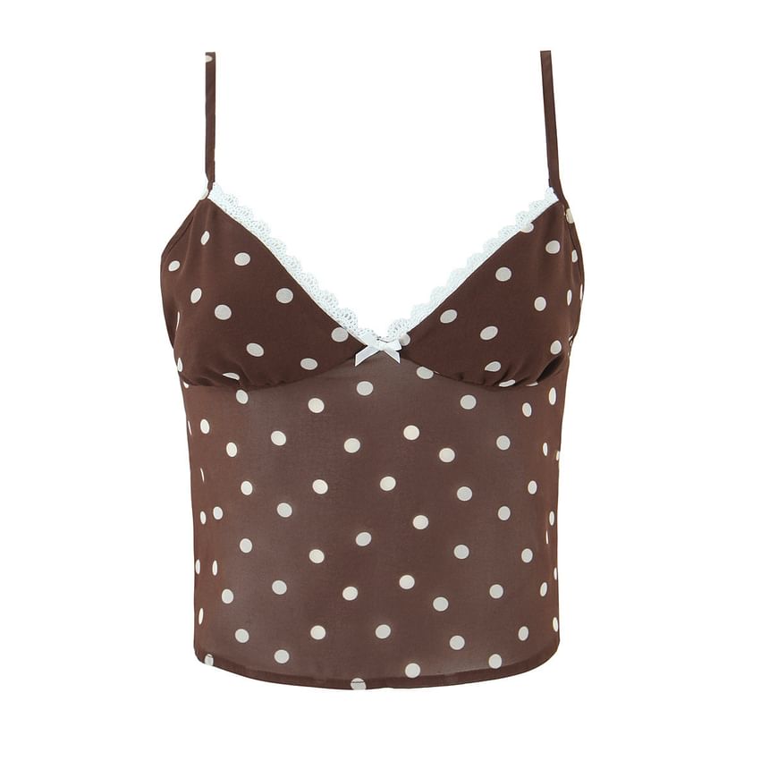 Lace Camisole and Sheer Skirt Set