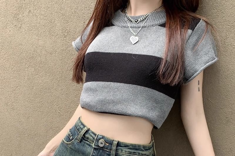 High Waist Asymmetrical Denim Mini Pencil Skort